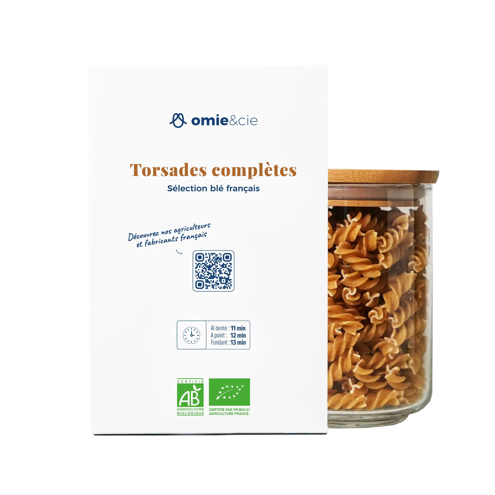 Pâtes complètes biologiques