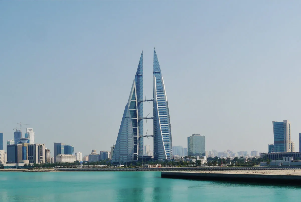 Bahrain World Trade Center towers in Manama