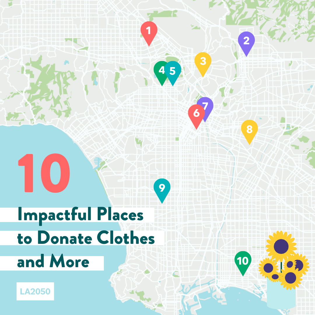 Map of 10 Impactful Places to Donate Clothes and More