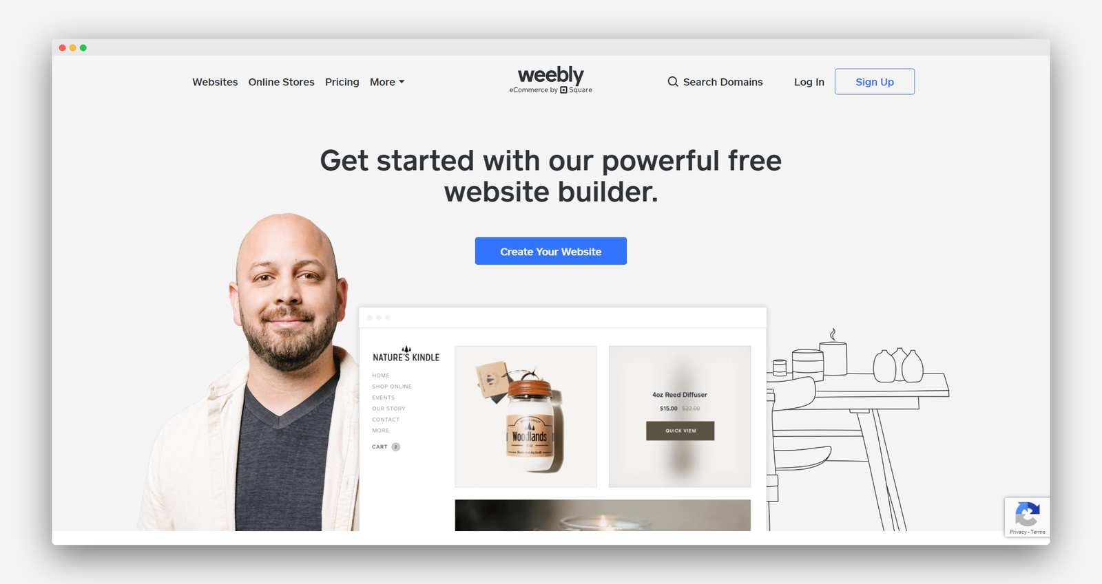 Weebly screenshot 1