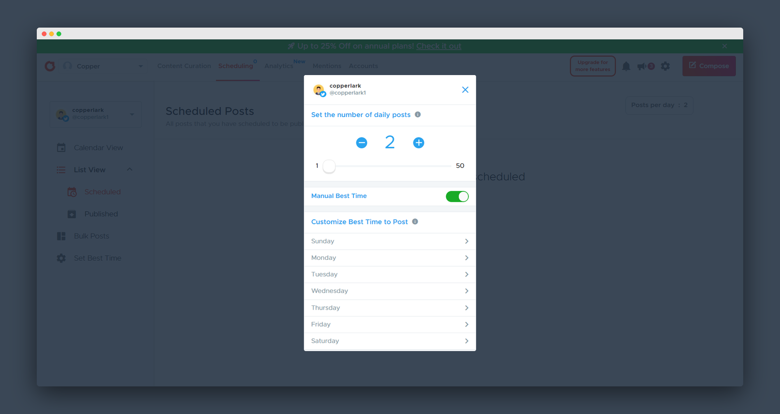 Crowdfire screenshot 3