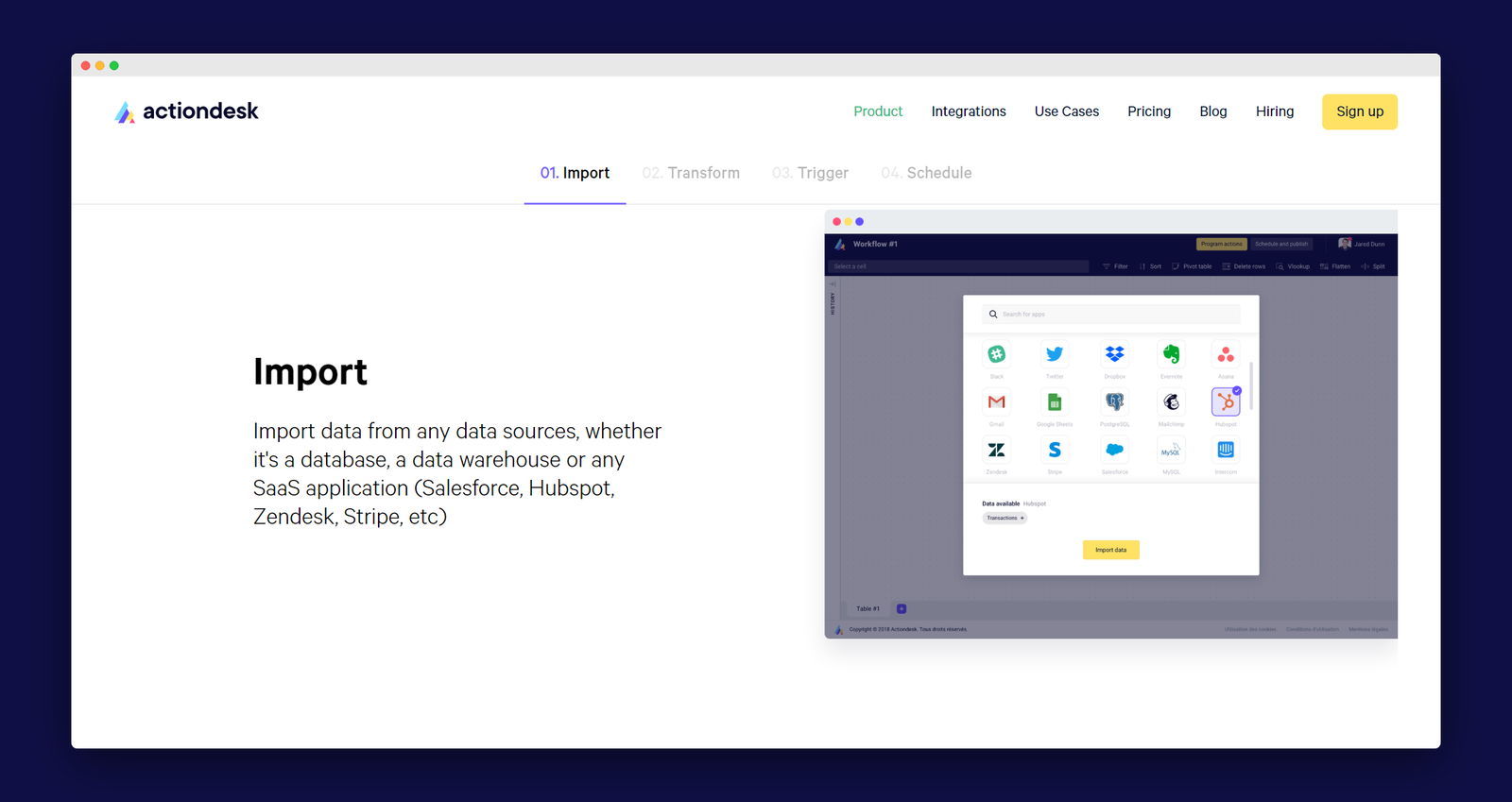 Actiondesk screenshot 2