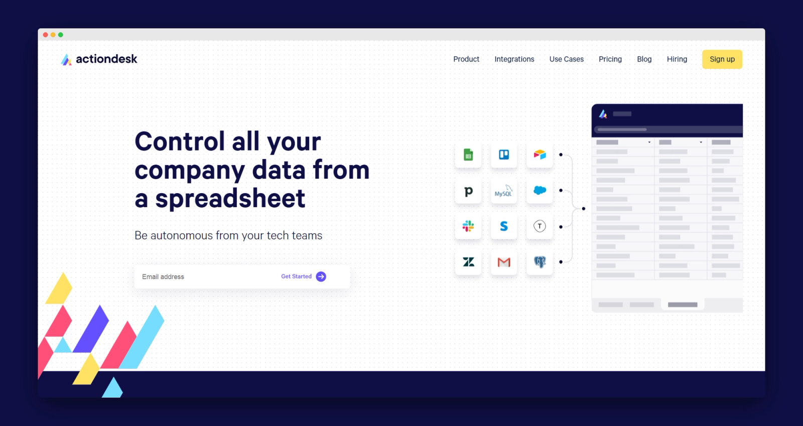 Actiondesk screenshot 1