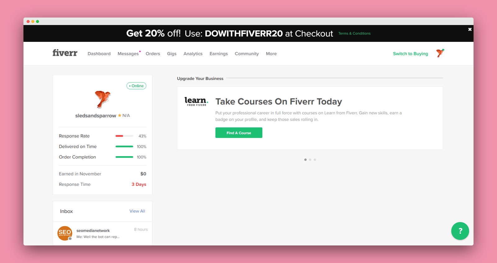 Fiverr screenshot 2