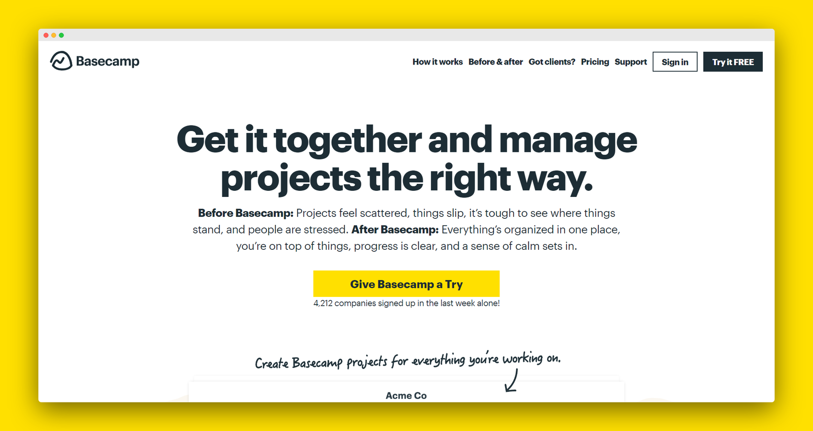 Basecamp Personal screenshot 1
