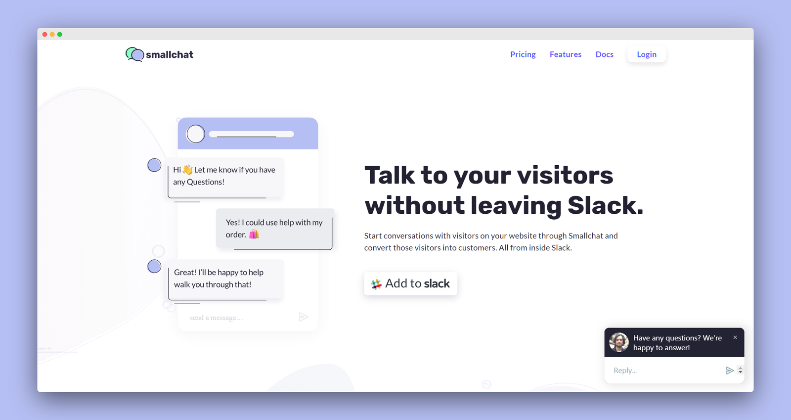 Smallchat screenshot 1
