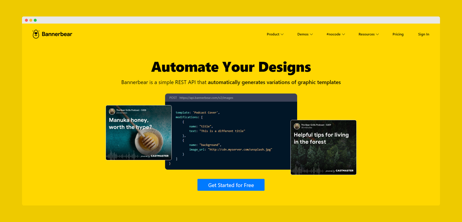 Bannerbear screenshot 1