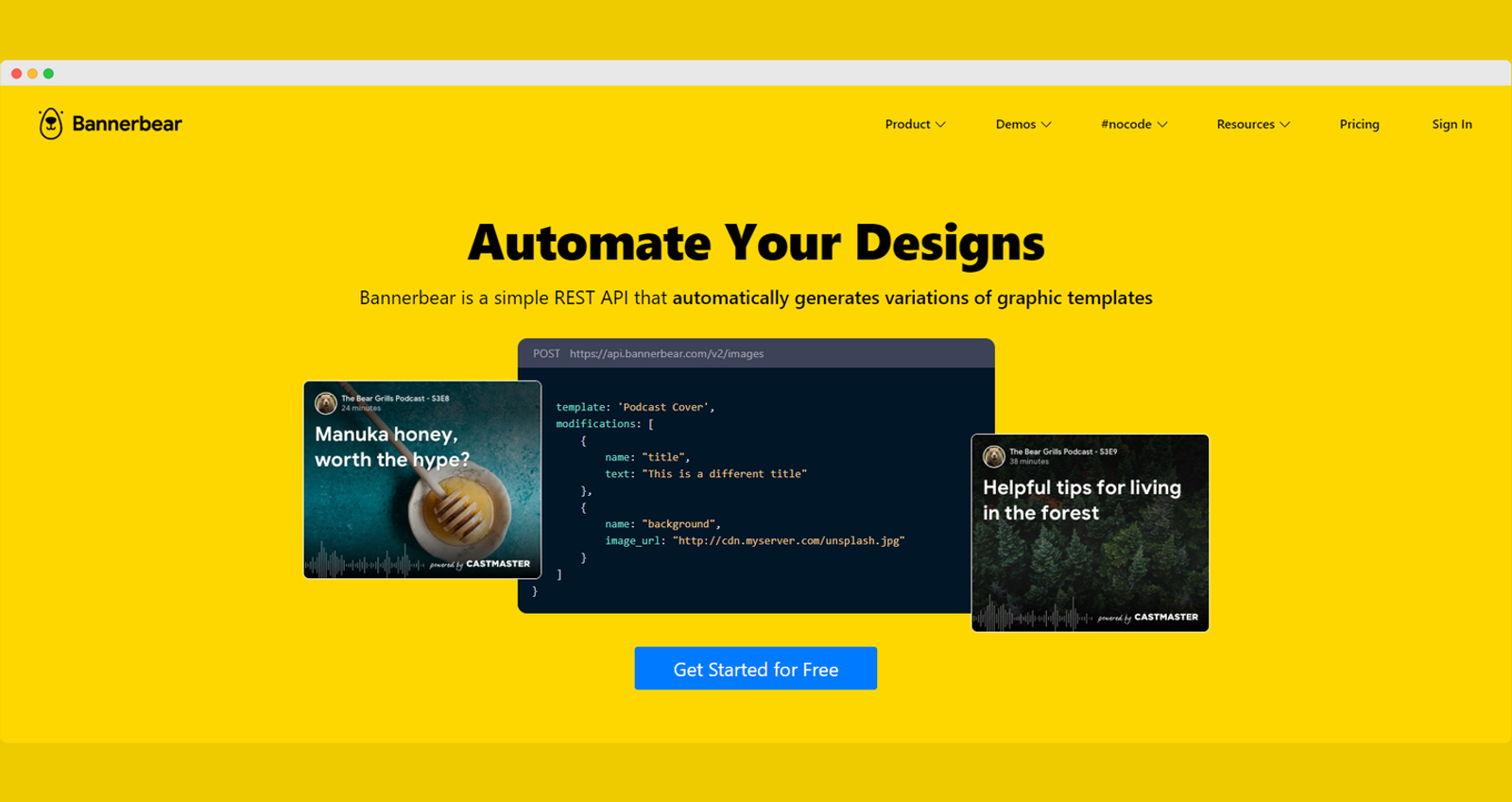 Bannerbear screenshot 1