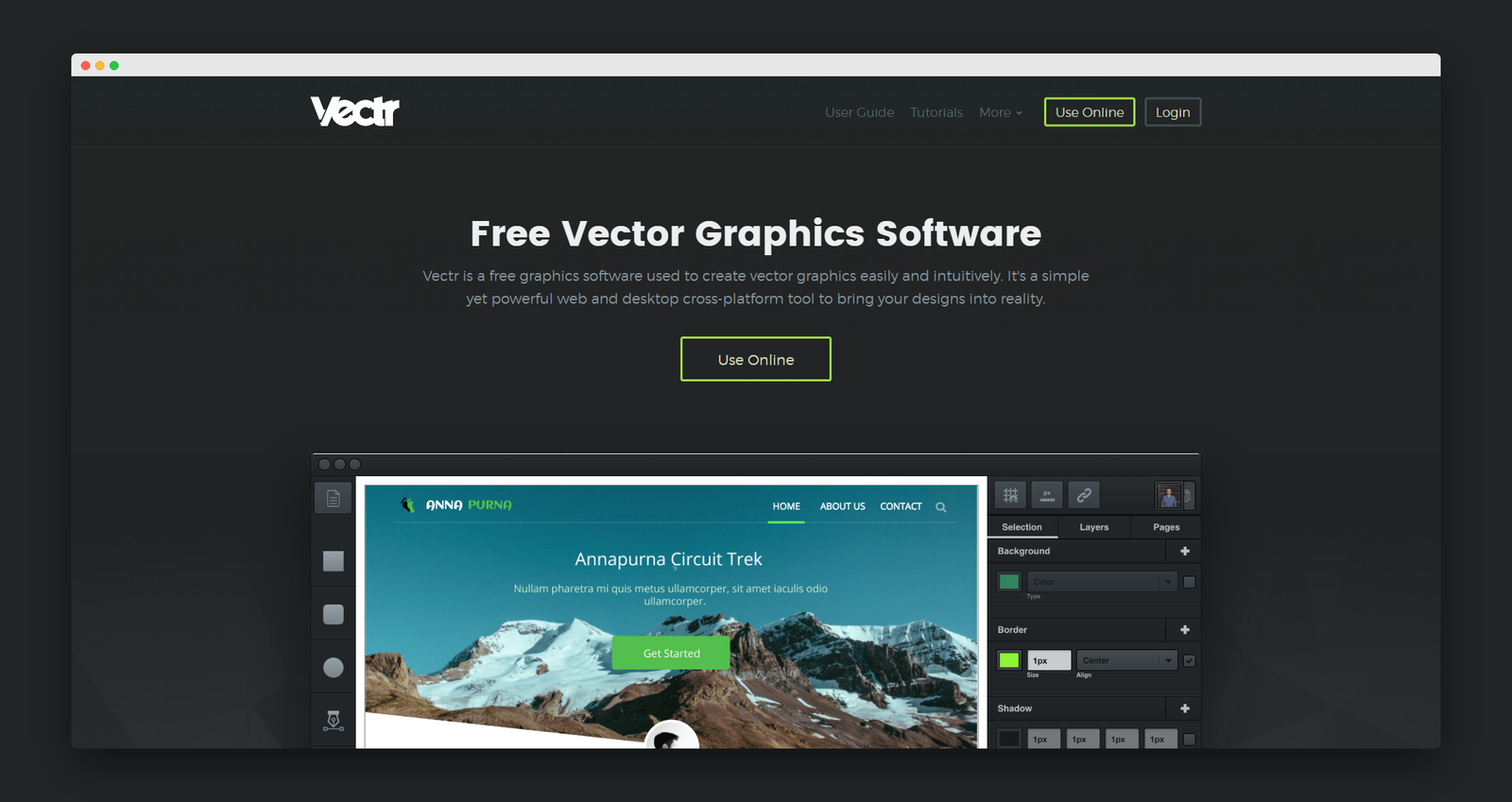 Vectr screenshot 1