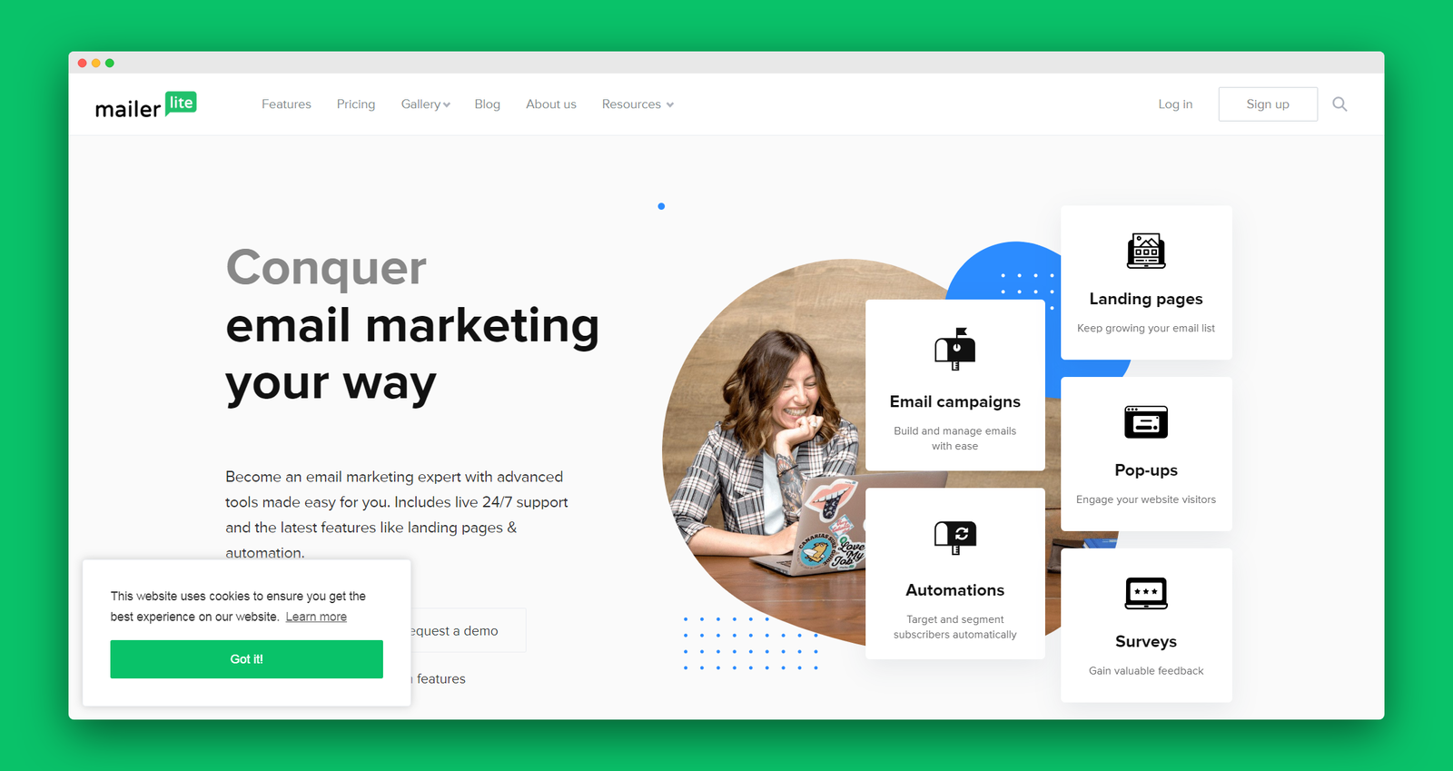 Mailerlite screenshot 1
