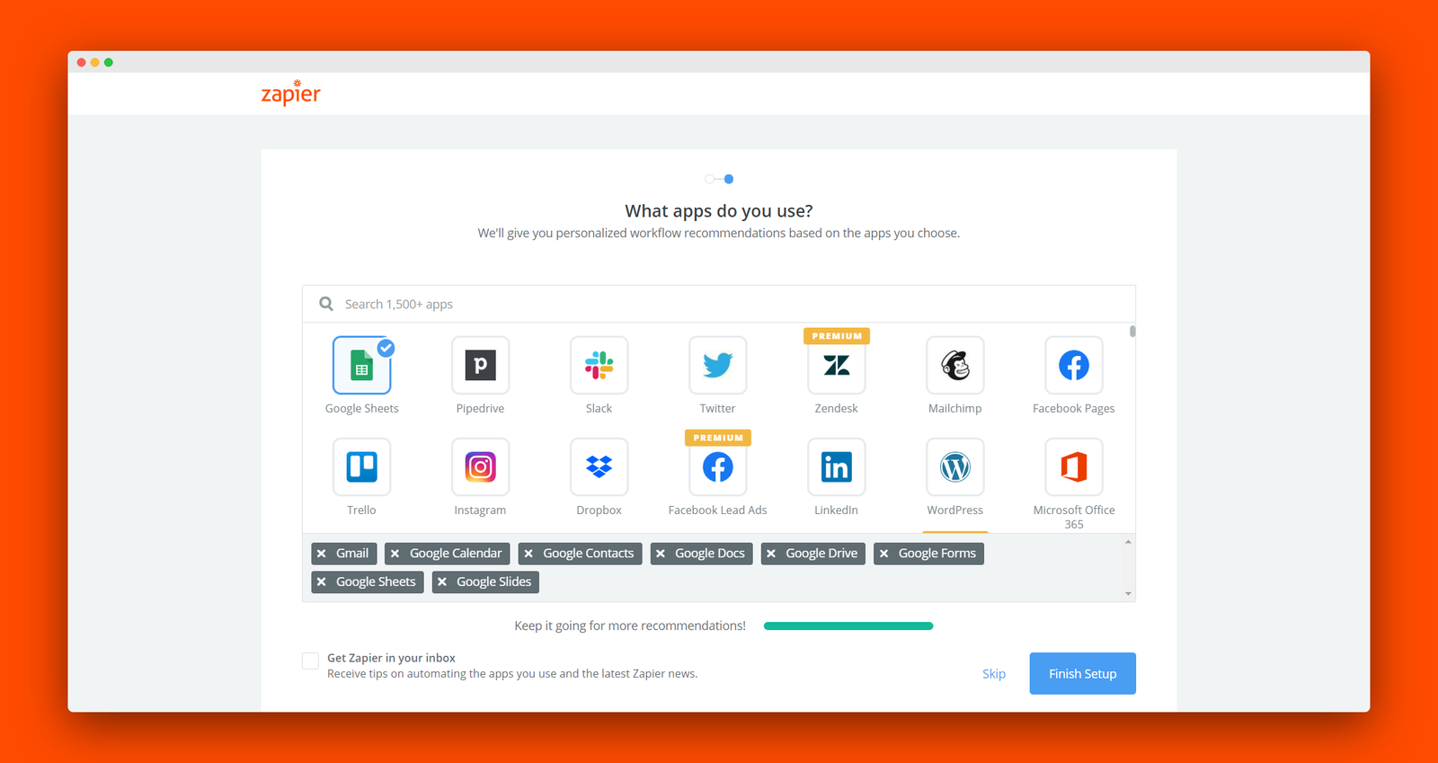 Zapier screenshot 2