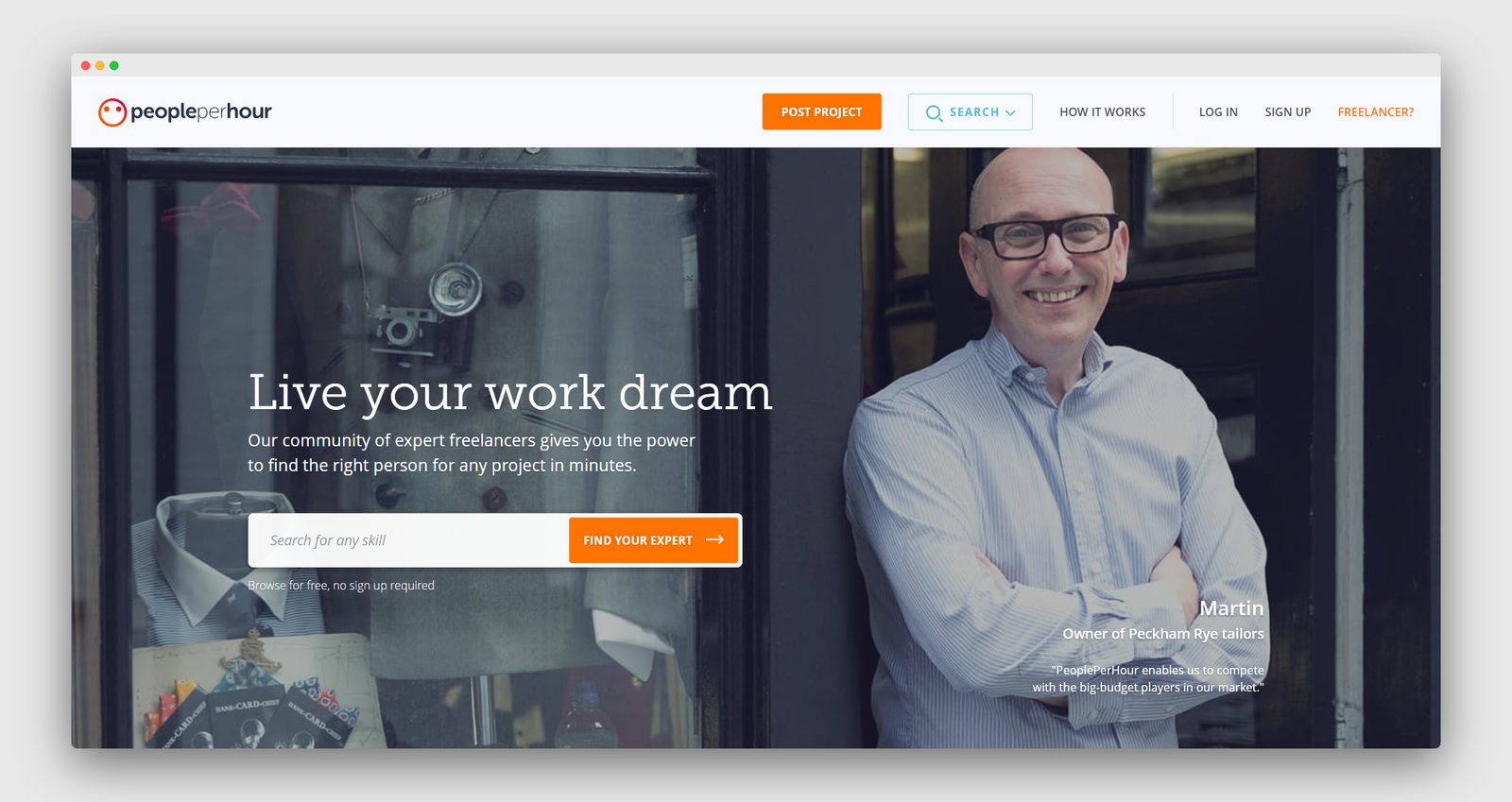 PeoplePerHour screenshot 1