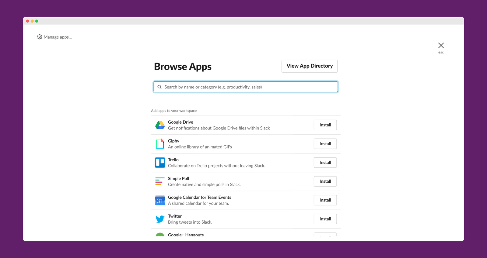 Slack screenshot 3
