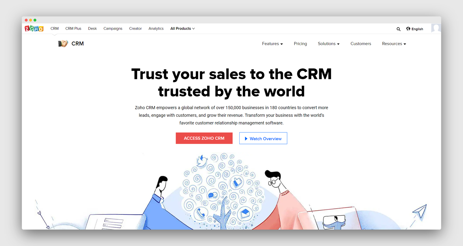 Zoho CRM screenshot 1