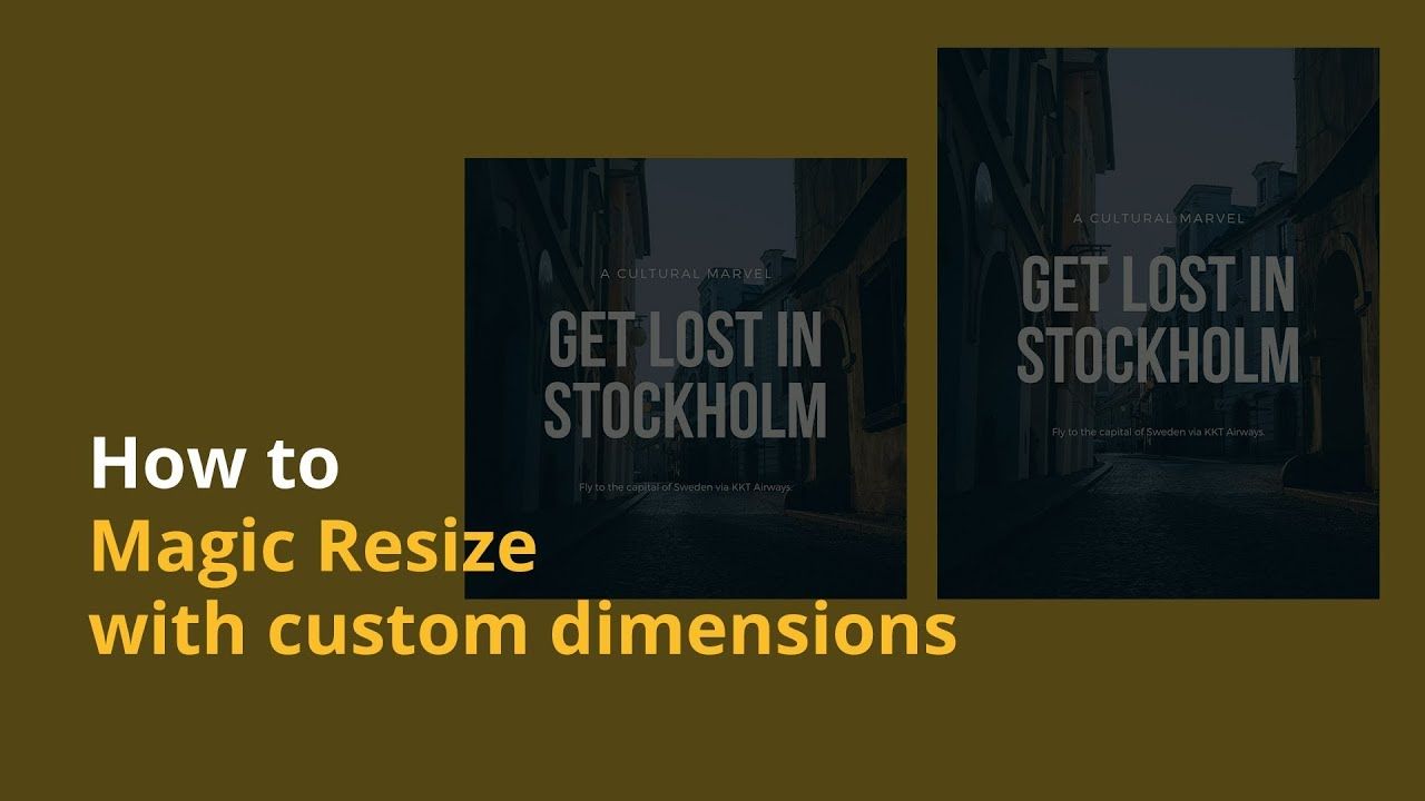 How to magic resize with custom dimensions | NoCode.Tech