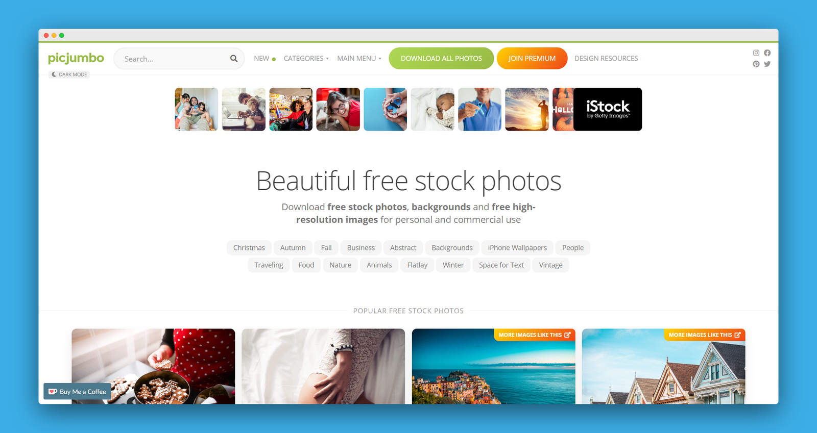 Picjumbo screenshot 1