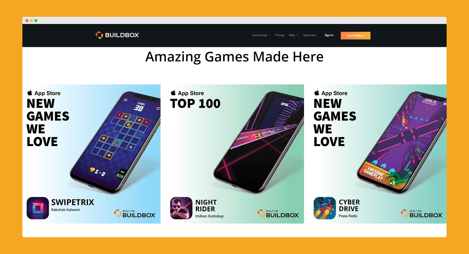 Buildbox screenshot 2