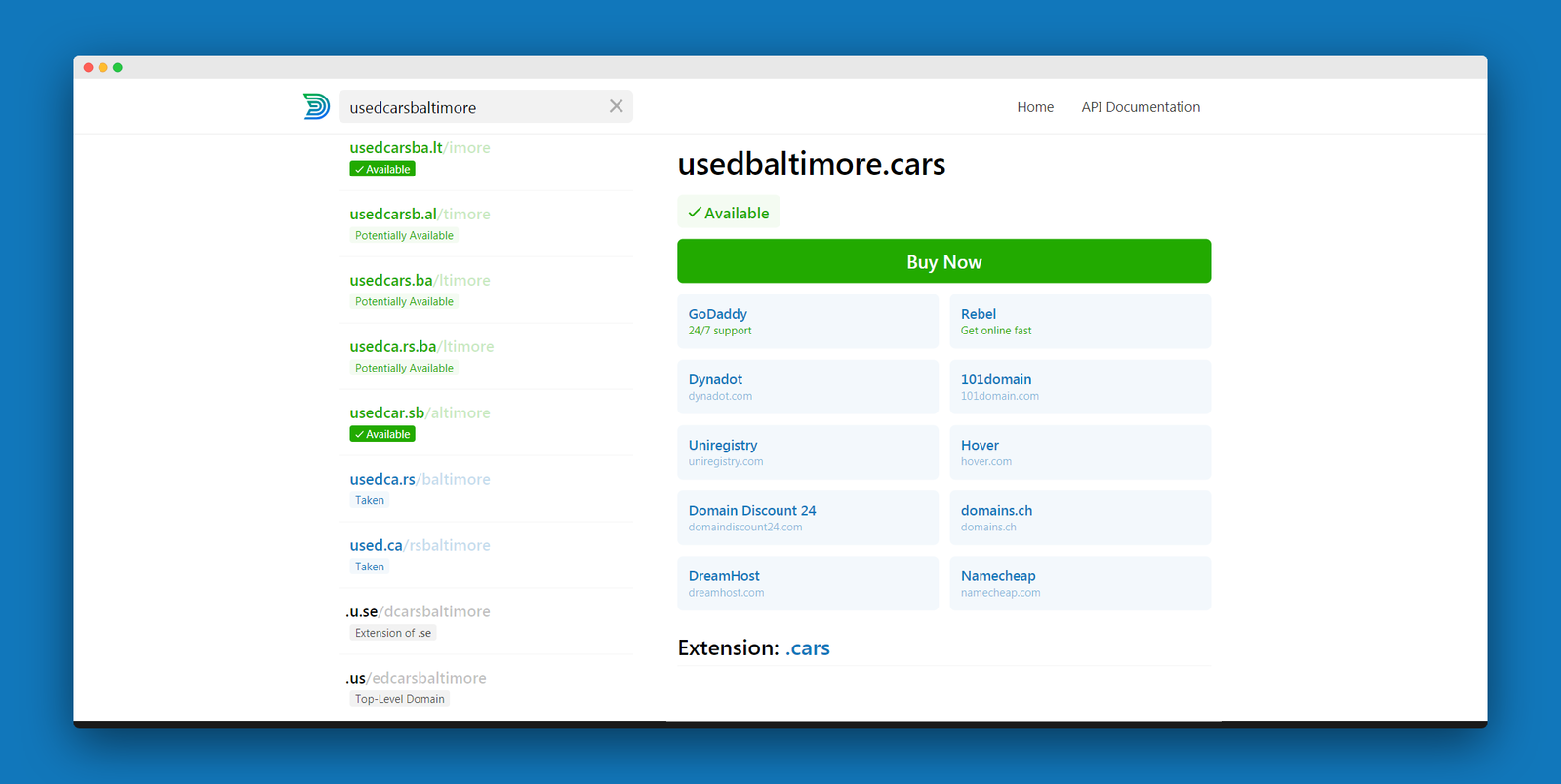 Domainr screenshot 3