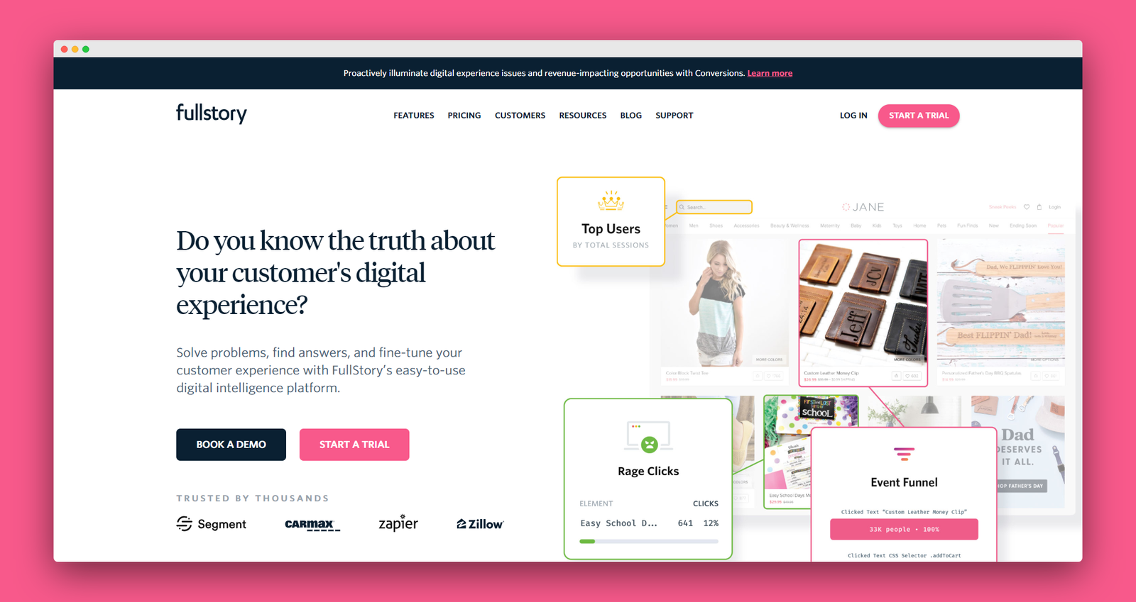 Fullstory screenshot 1