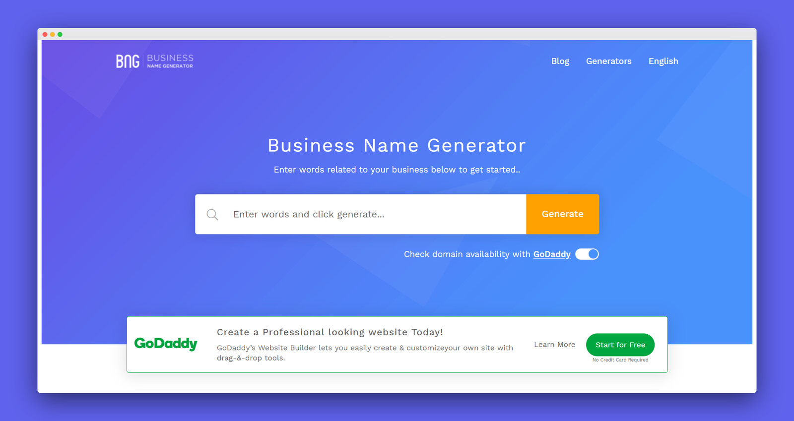Business Name Generator screenshot 1