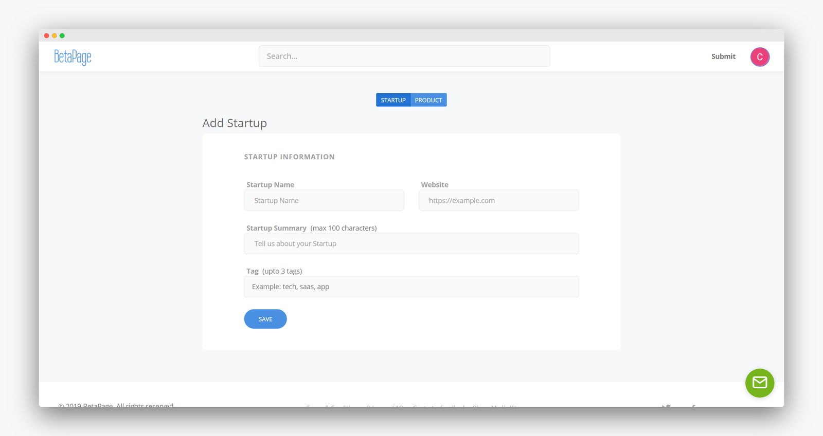 Betapage screenshot 2