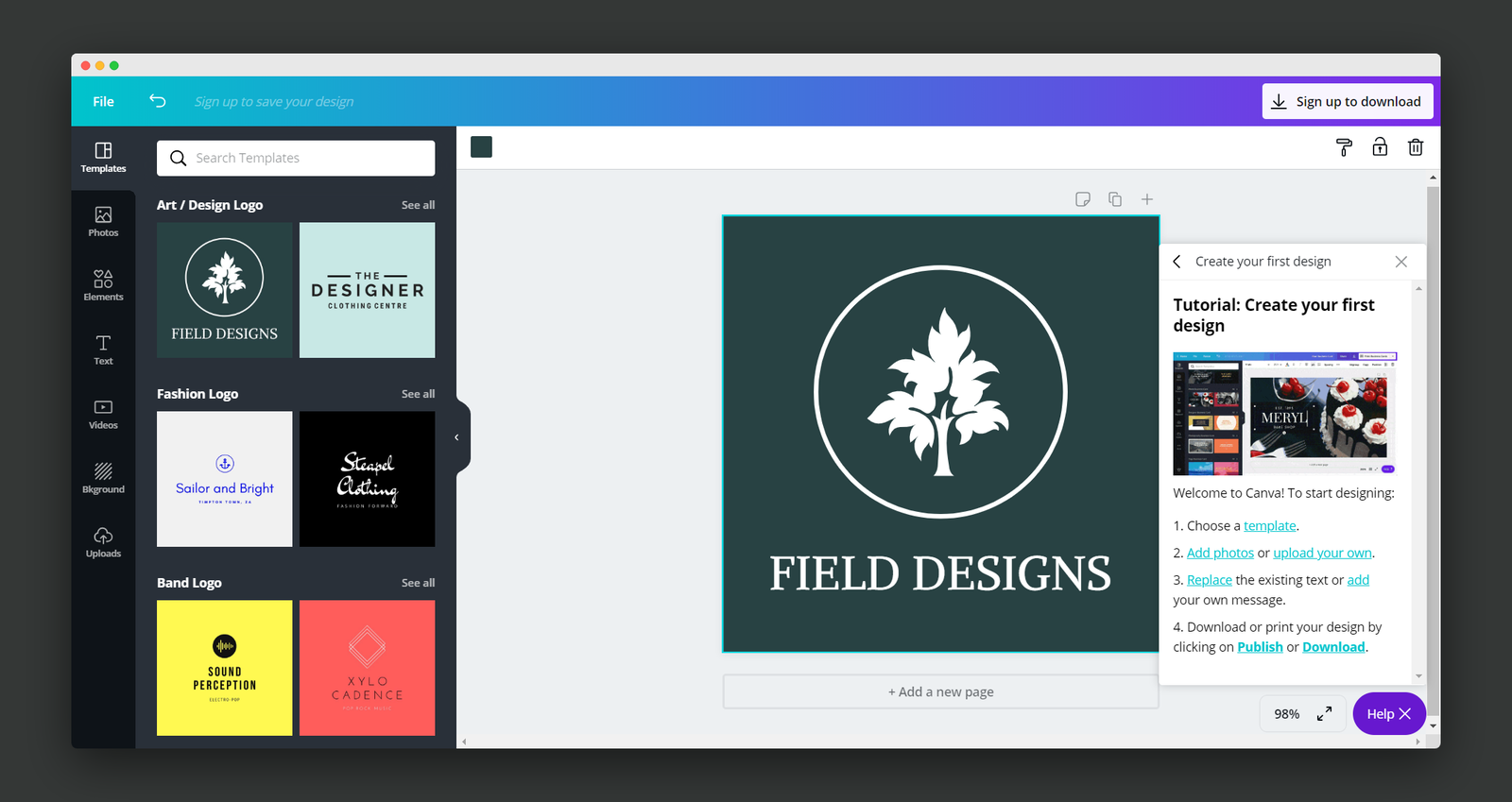 Canva screenshot 2