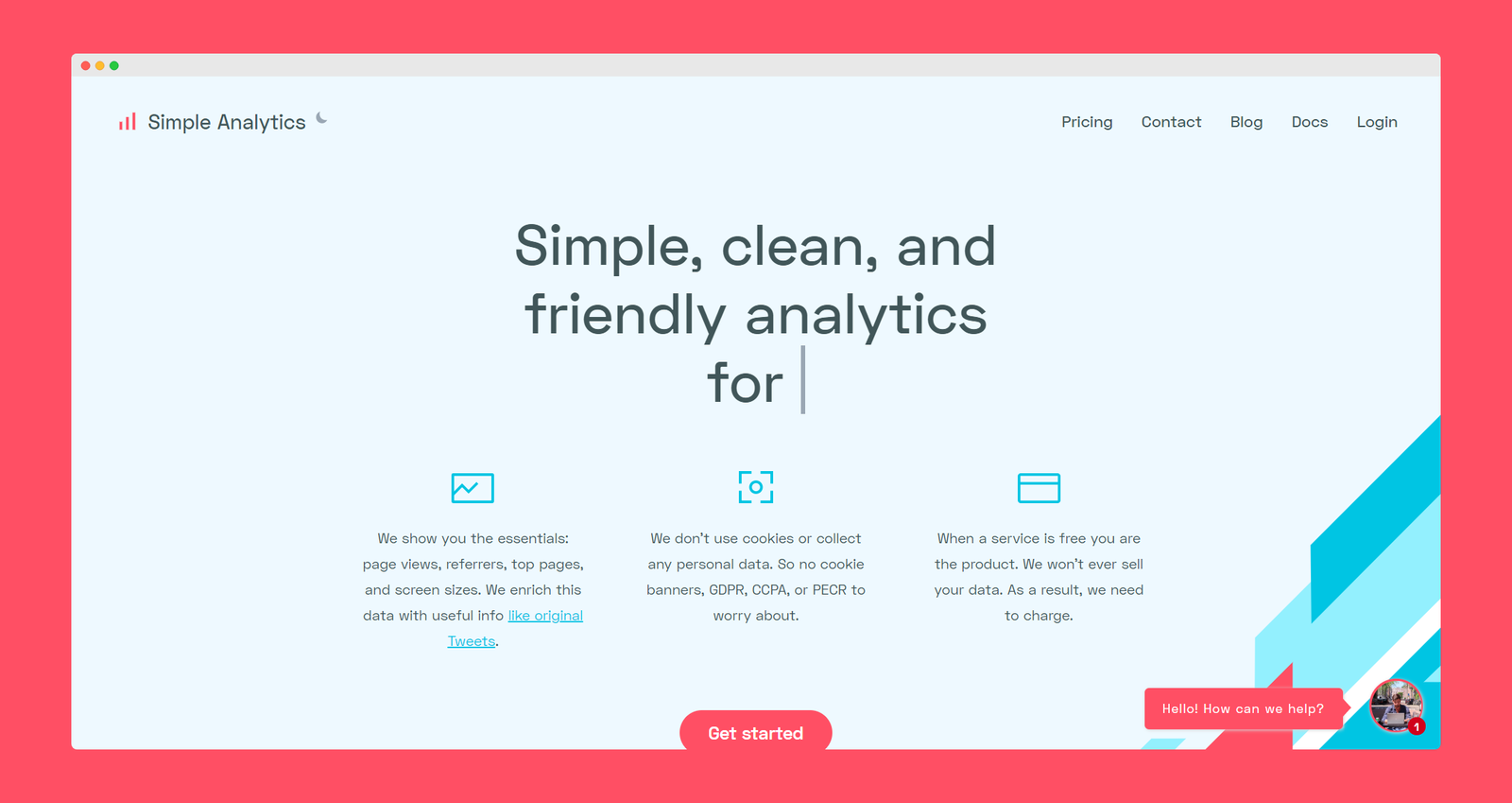Simple analytics screenshot 1