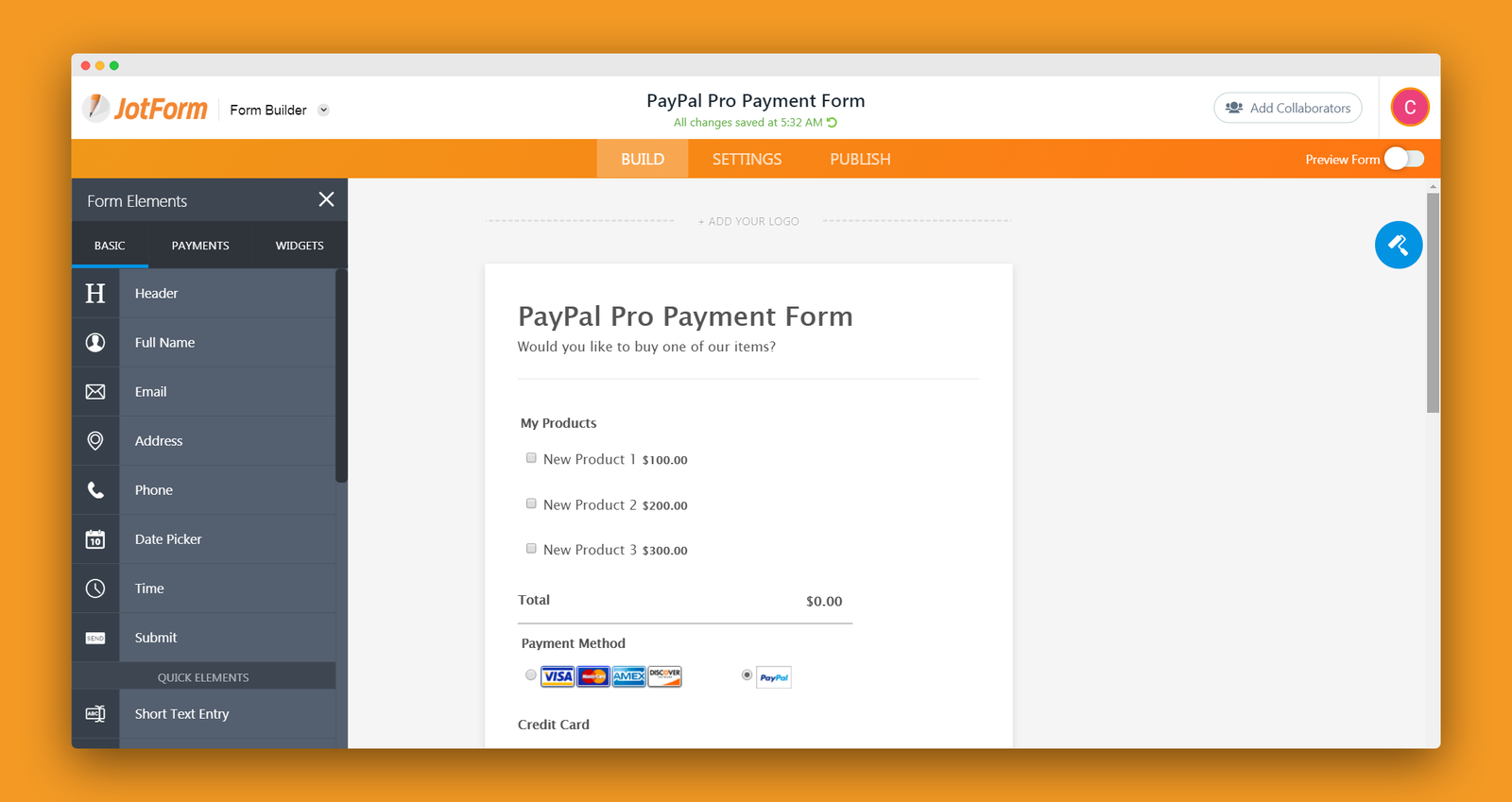 JotForm screenshot 3