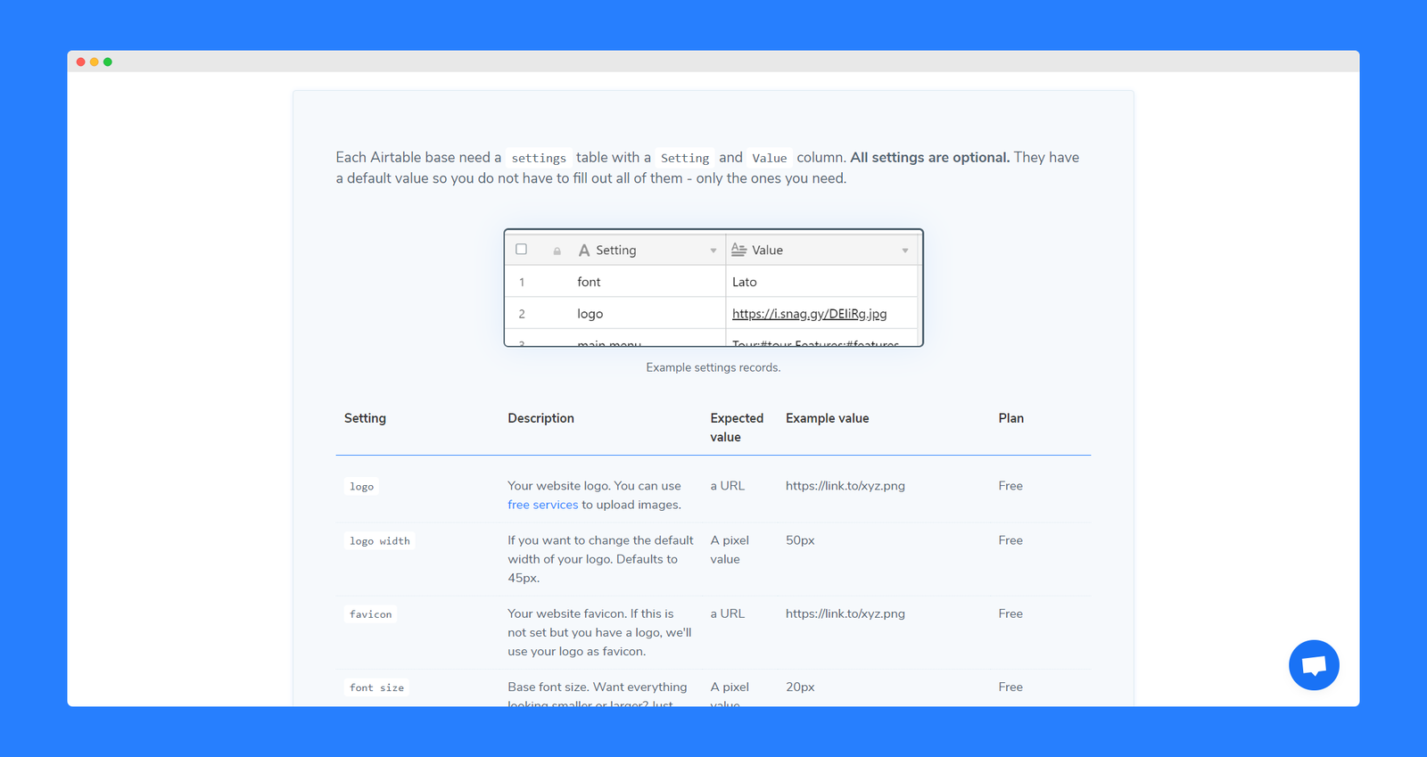 Table2Site screenshot 3