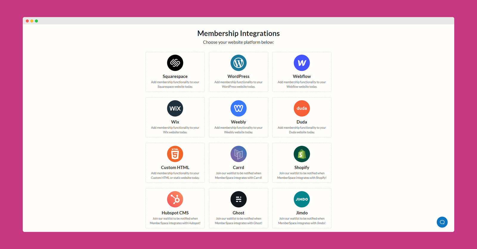 MemberSpace screenshot 2