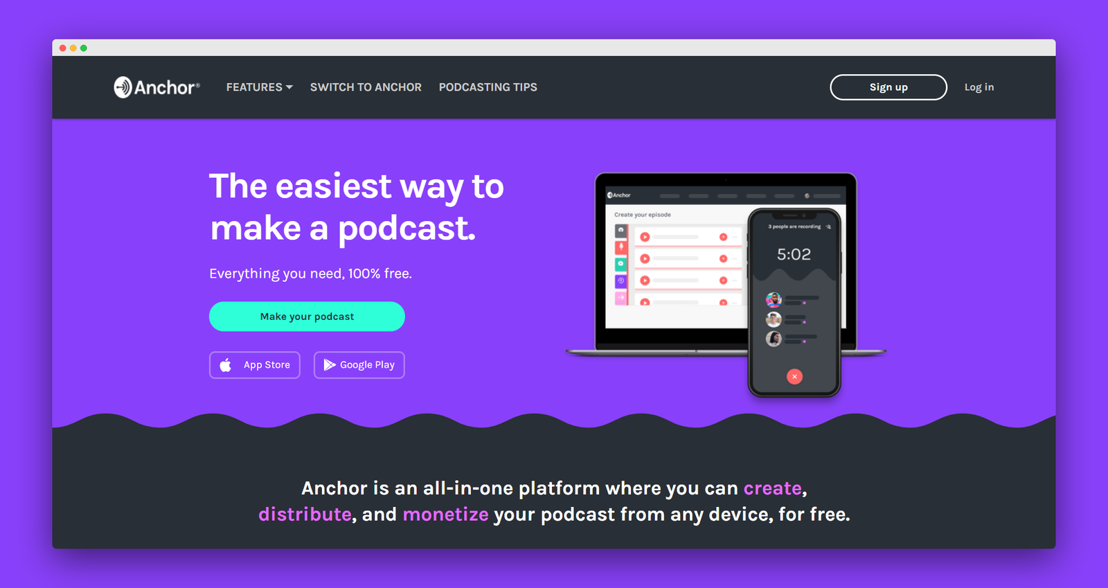 Anchor screenshot 1