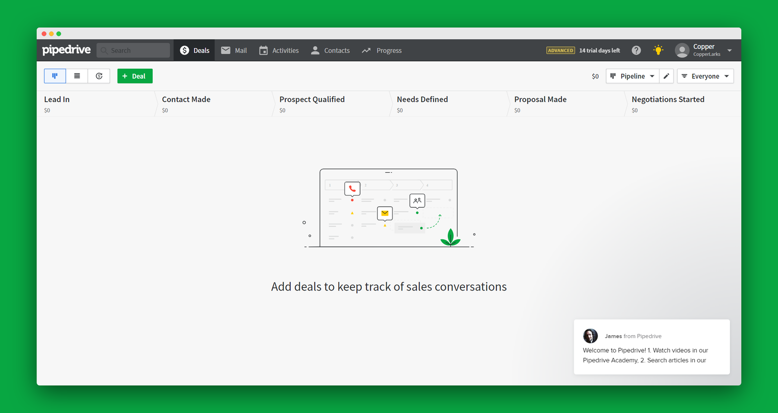 Pipedrive screenshot 2