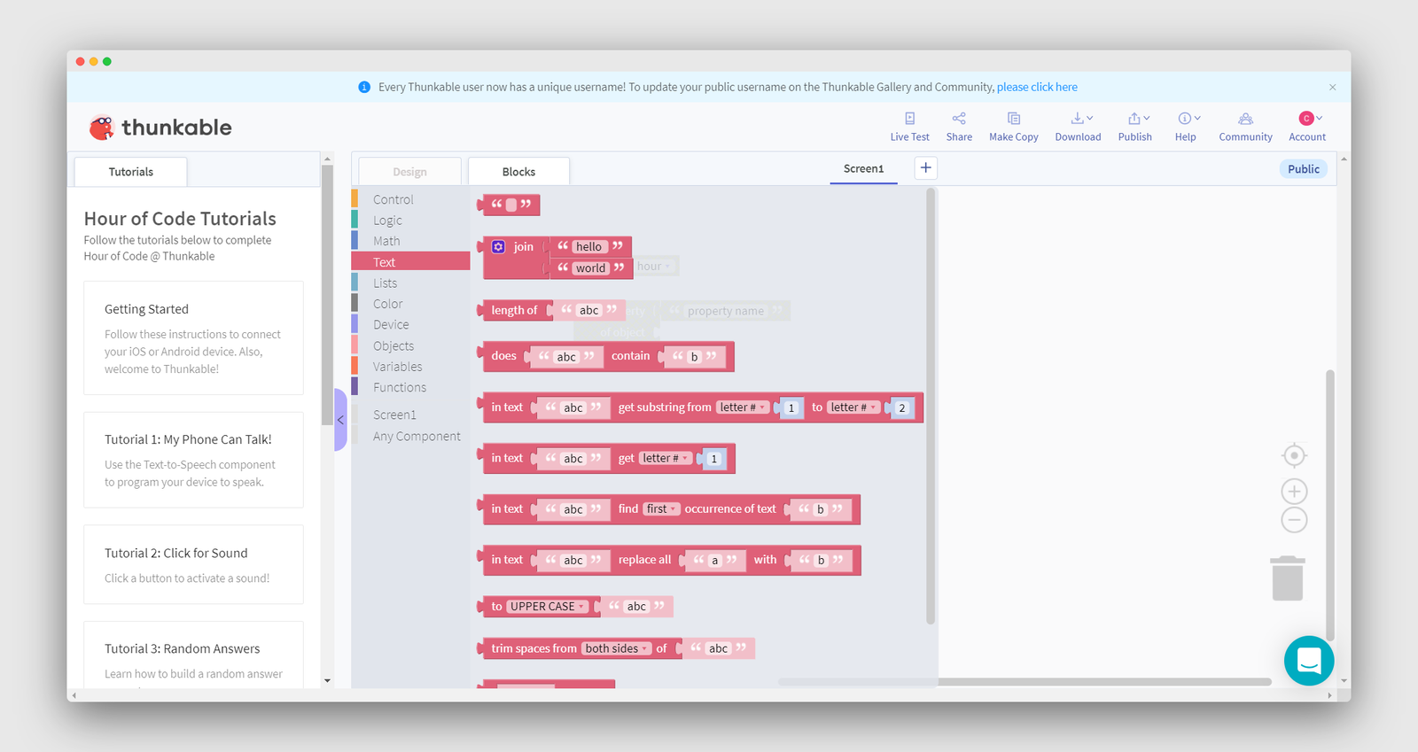 Thunkable screenshot 3