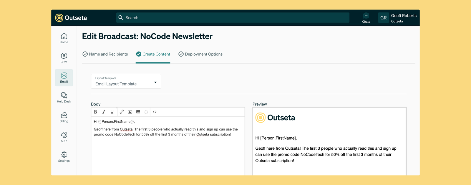 Outseta screenshot 3