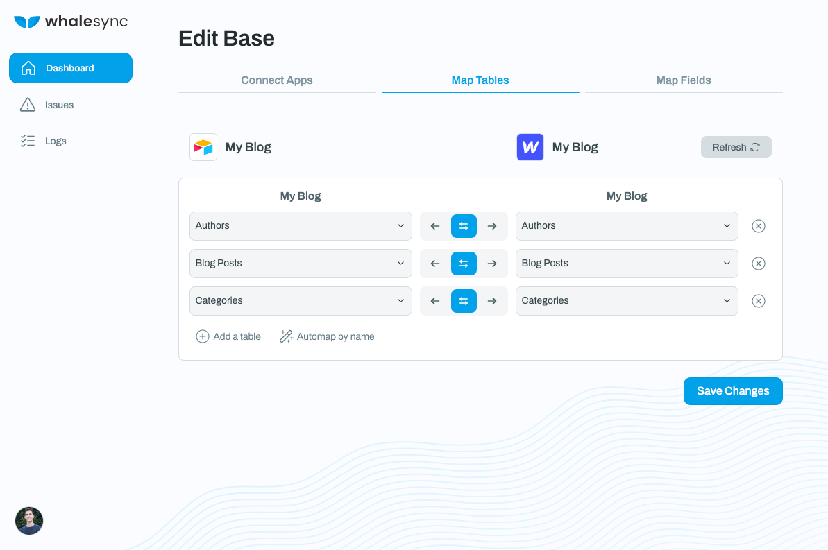 Whalesync screenshot 2