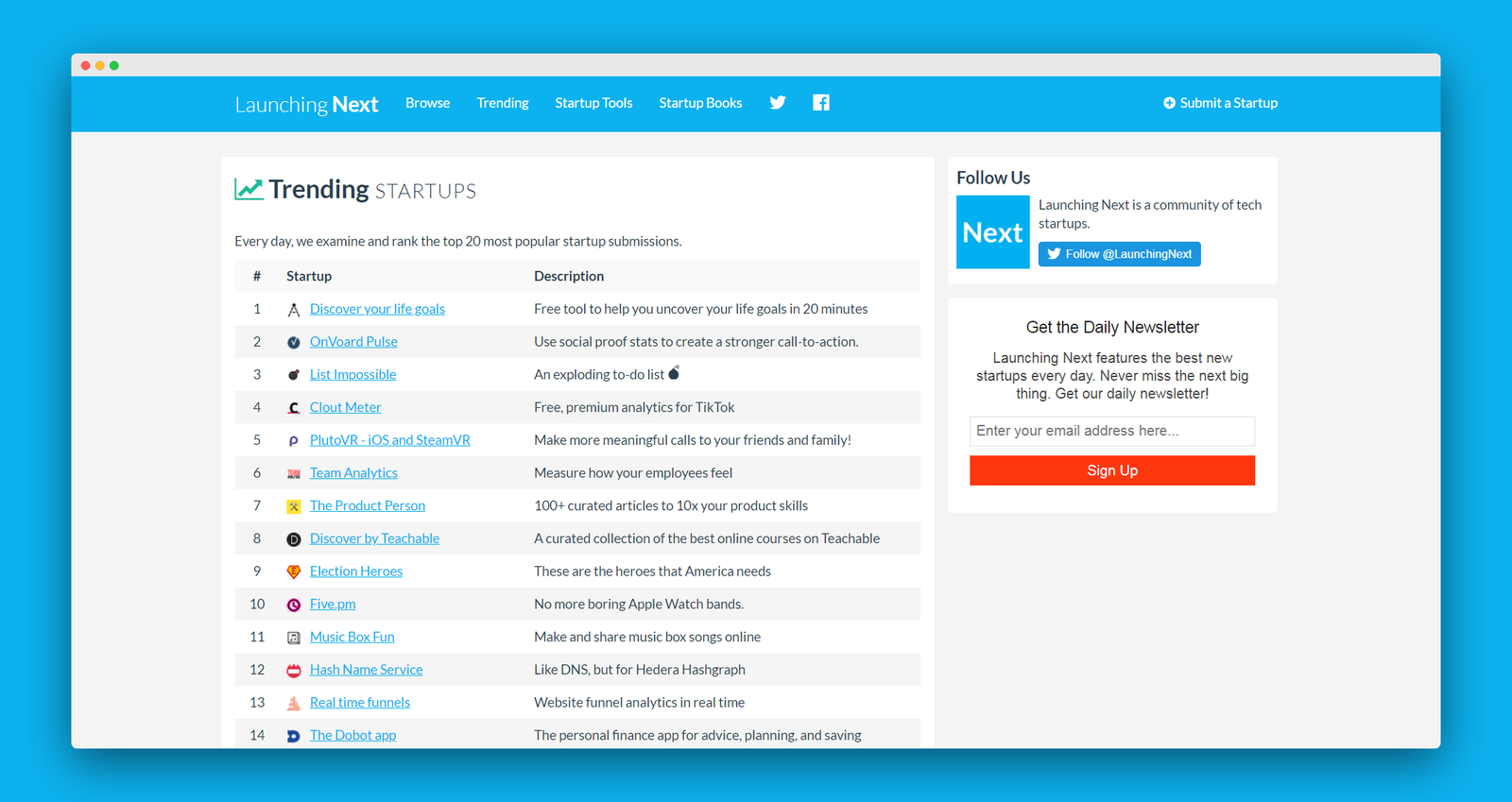 Launching Next screenshot 2