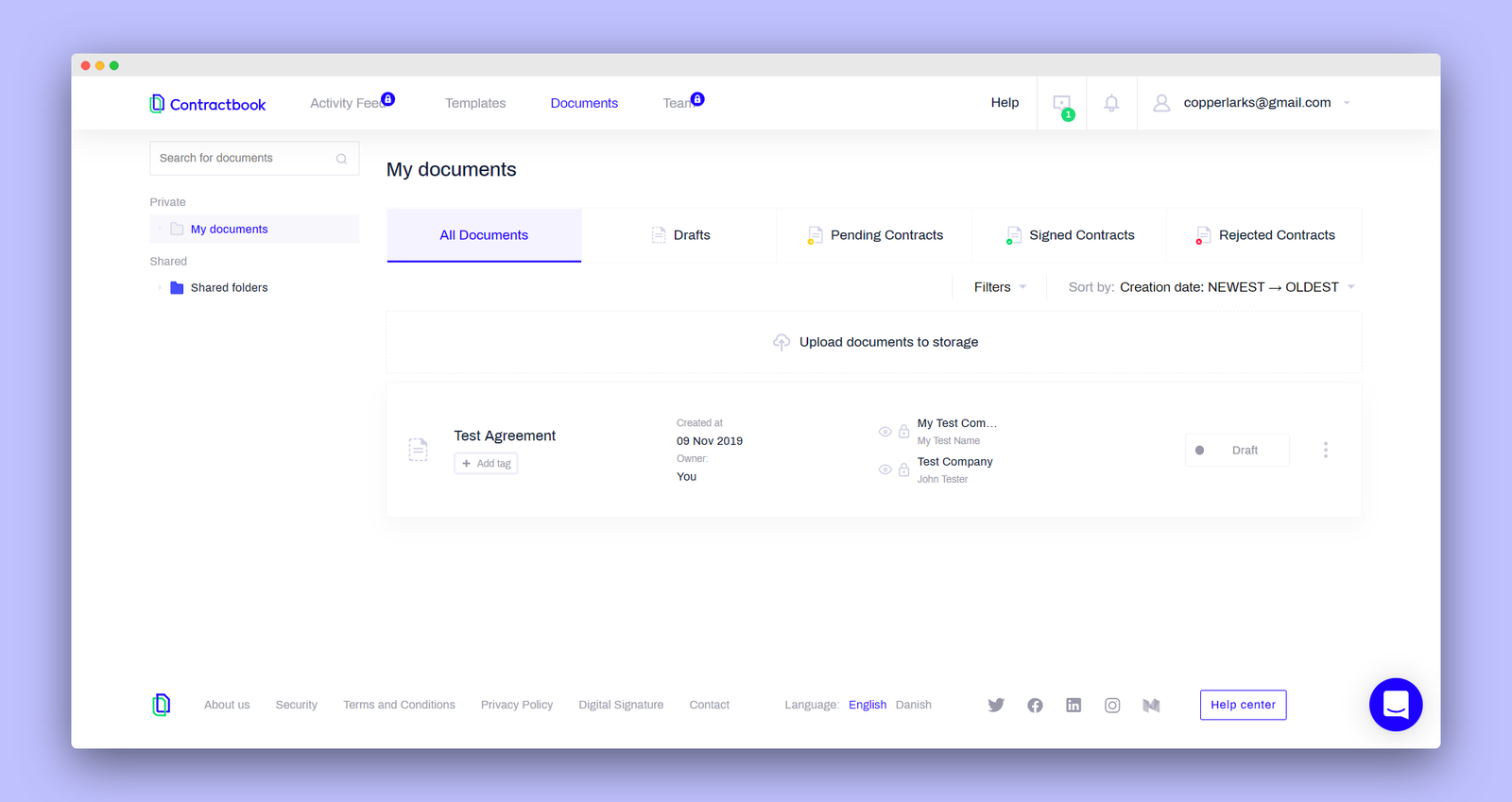Contractbook screenshot 2