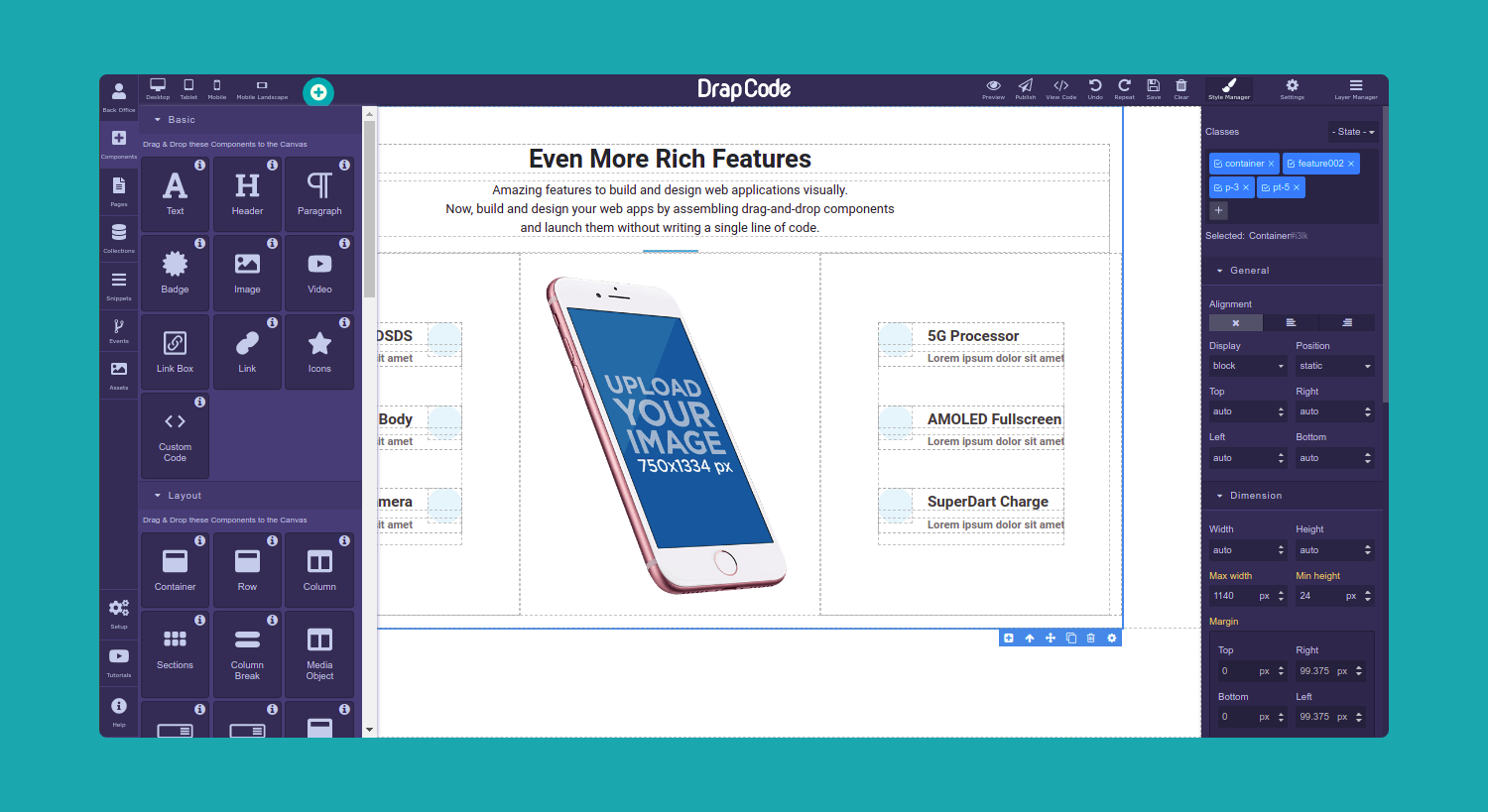 DrapCode screenshot 2