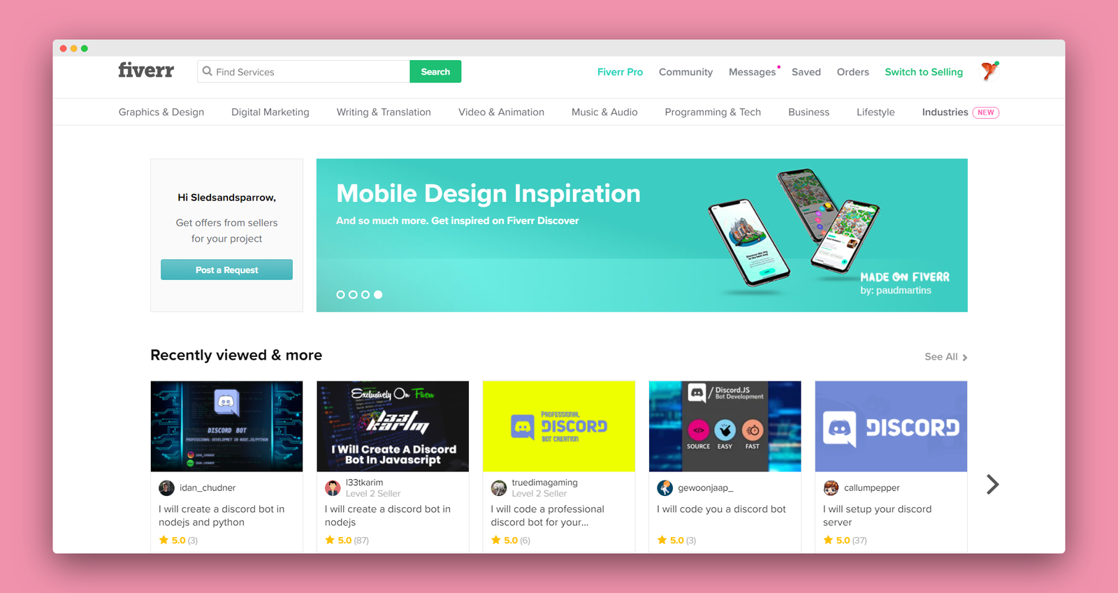 Fiverr screenshot 3