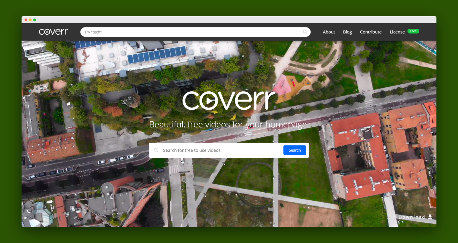 Coverr screenshot 1