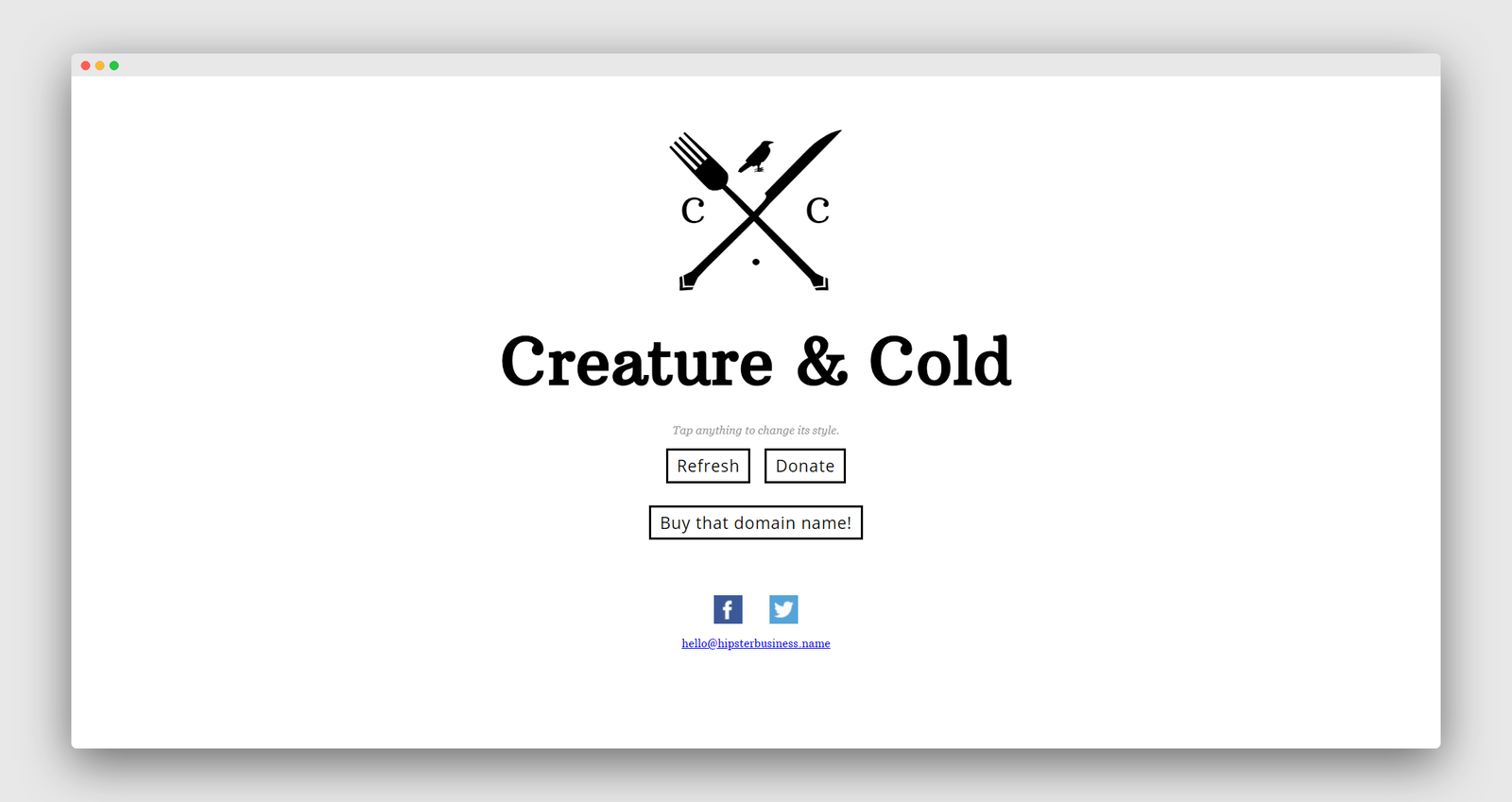 Hipster Business Name Generator screenshot 3