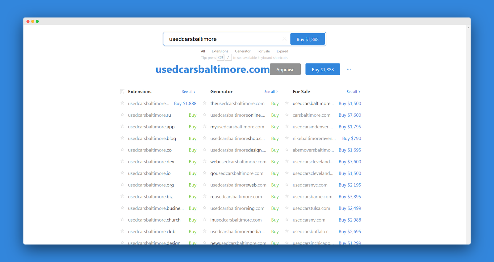 Instant Domain screenshot 2