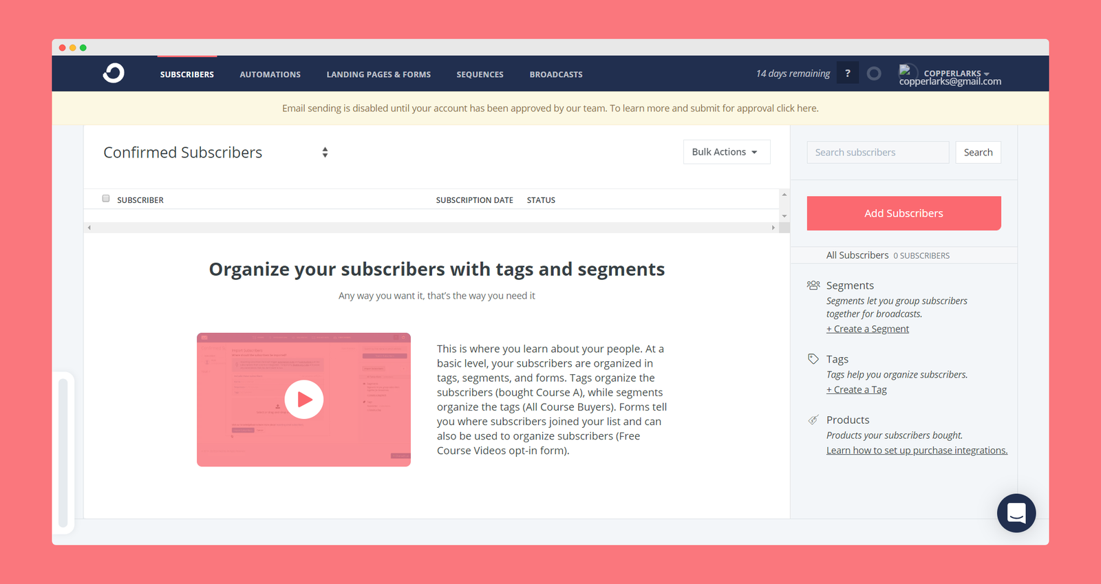 Convertkit screenshot 2