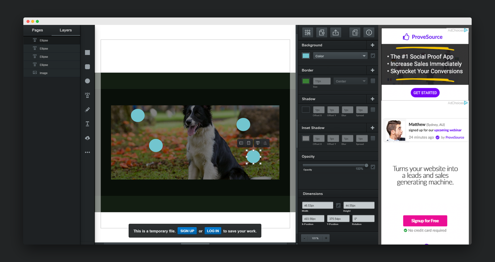 Vectr screenshot 3