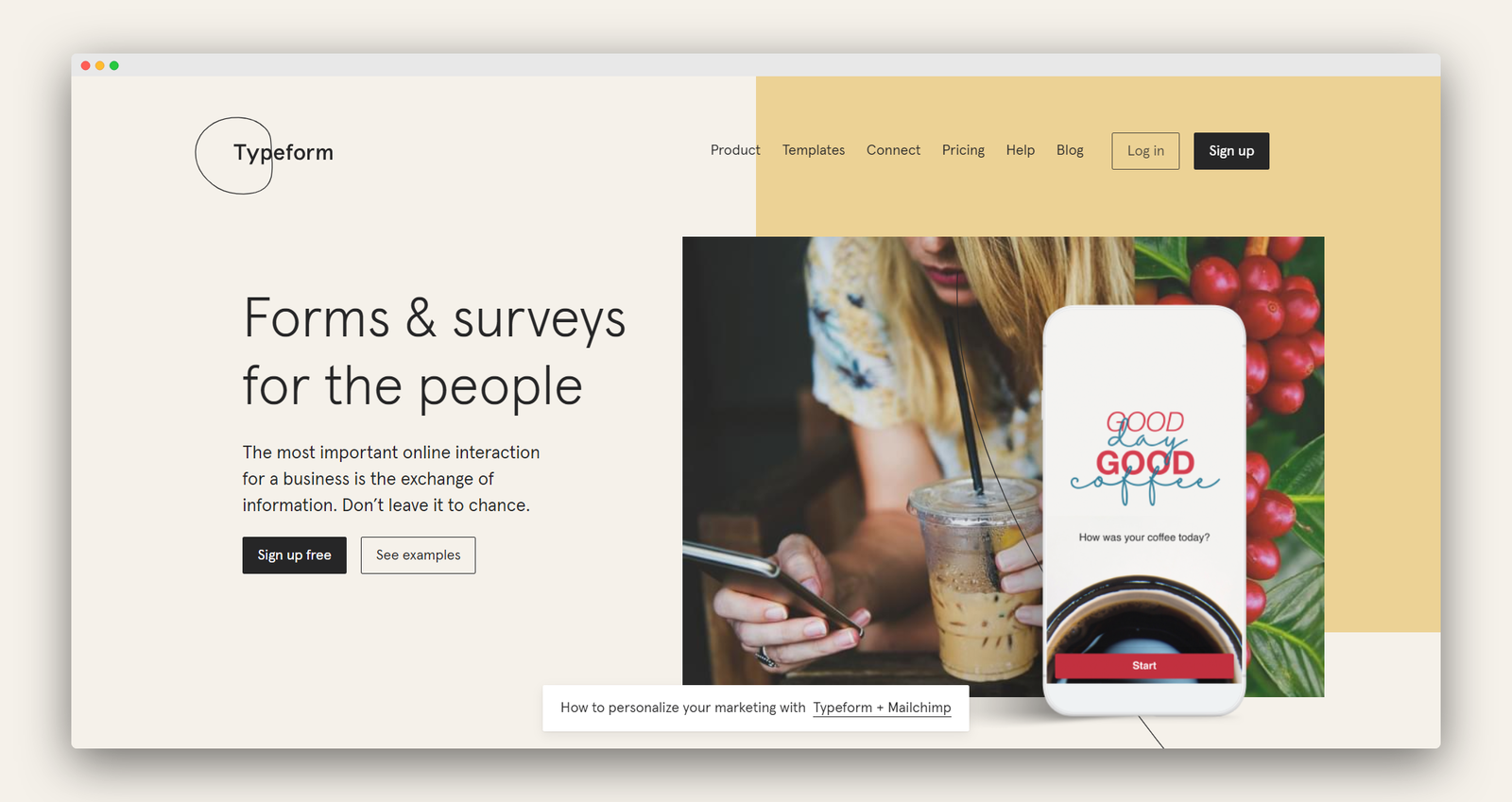 Typeform screenshot 1