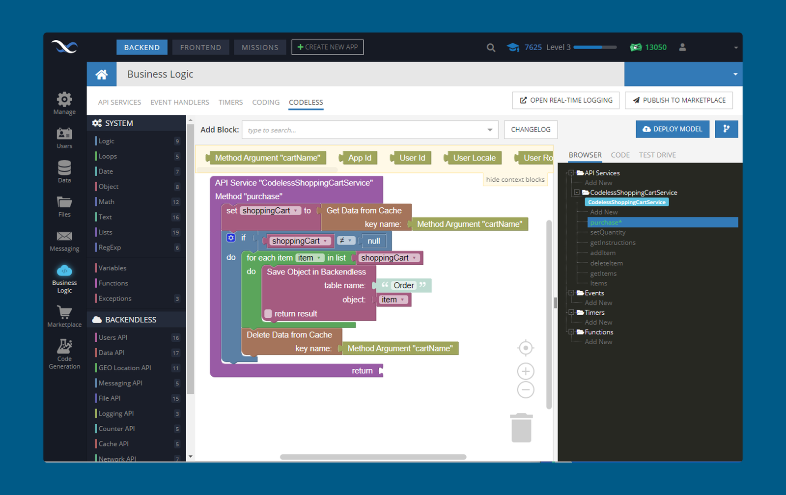 Backendless screenshot 1