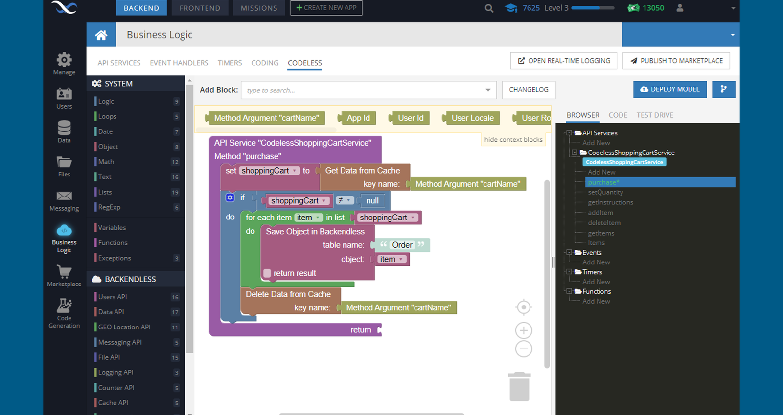 Backendless screenshot 1