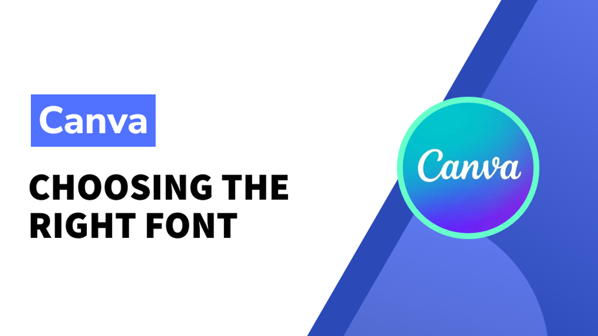Choosing the right font