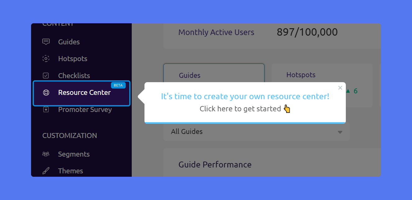 UserGuiding screenshot 3