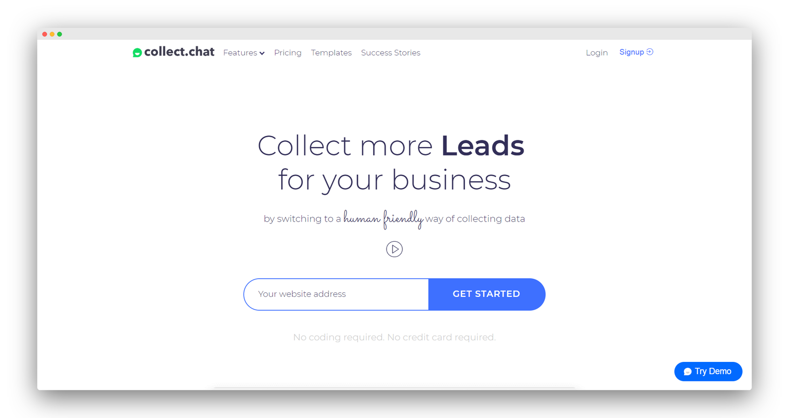 Collect Chat screenshot 1